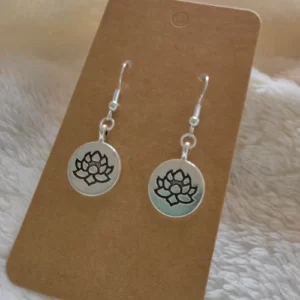 Körforgás lótusza fülbevaló