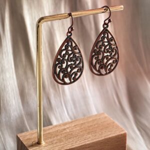 Rácsos Inda Csepp Fülbevaló